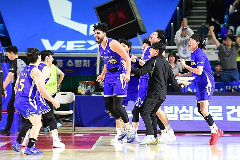 11일 고양 소노전을 마친 서울 삼성 선수단 사진