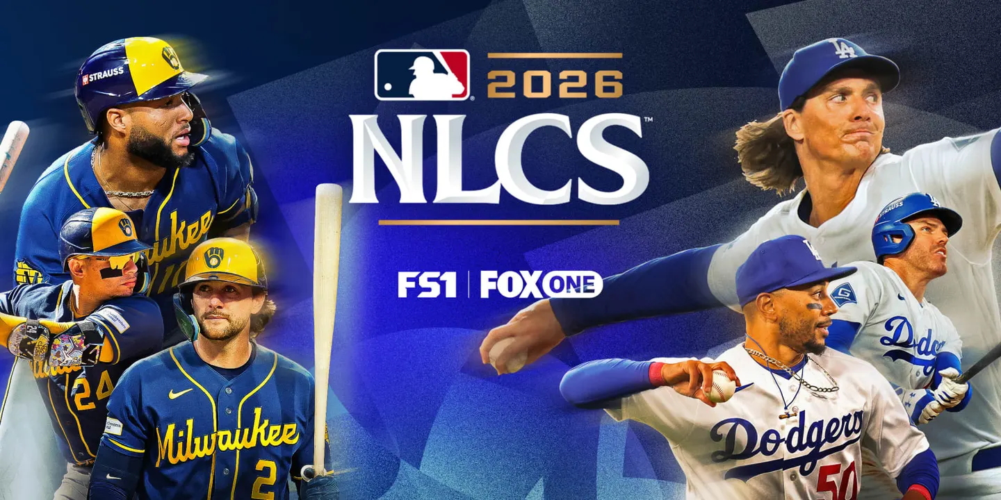 2026 NLCS 그래픽 속 밀워키 브루어스와 LA 다저스 선수들